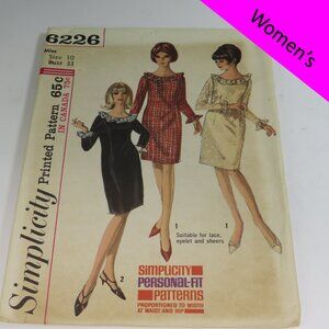 simplicity 6226 dress with ruffles (or without) Size 10 Bust 31